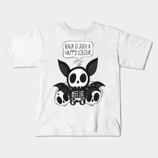 Black is such a happy colour Kids T-Shirt